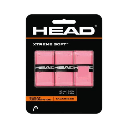 Head Xtreme Soft Racquet Overgrip Tennis Racket Grip Tape 3 Pack Pink, White, Pack US - Image 2