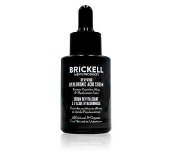 Brickell Men’s Anti Aging Hyaluronic Acid Serum for Face, Reviving Day Serum for Men, Natu