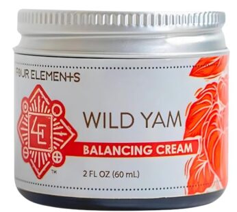 Four Elements 4E Organic Wild Yam Balancing Cream, 2 OZ – 1st Place Winner at The 2023 Int