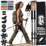 Hiker Hunger Carbon Fiber Trekking Poles | Collapsible Walking Sticks for Travel | Walking - Image 2