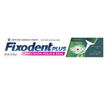 Fixodent Control Denture Adhesive Cream Plus Flavor Scope, 2 Ounce