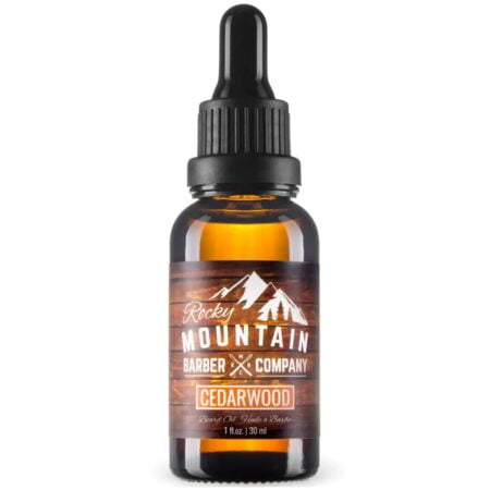 Rocky Mountain Barber Company Men s Cedarwood Beard Oil - Featuring Grapeseed Oil, Coconut