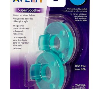 Philips Avent Super Soothie Pacifier, Green, 3+ months, 2 Pack, SCF192/05