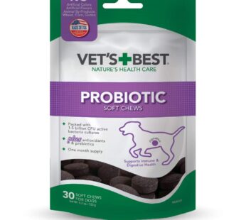 Vet’s Best Probiotic Soft Chews Dog Supplements | Supports Dog Digestive Health | Promotes