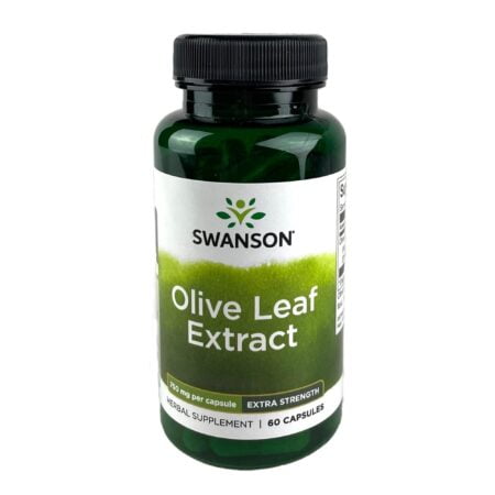 Swanson Olive Leaf Extract Capsules with 20% Oleuropein - Provides Immune Support, Promote