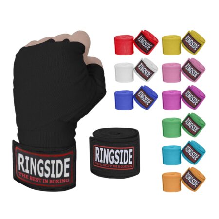 Ringside Mexican Style Boxing Hand Wraps (Pair), Black - Image 2