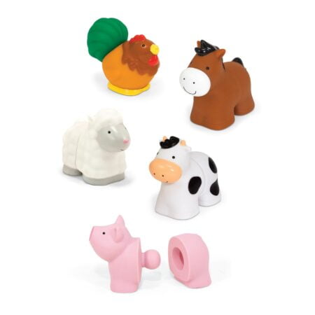 Melissa & Doug Pop Blocs Farm Animals Educational Baby Toy - 10 Linkable Pieces - Image 2