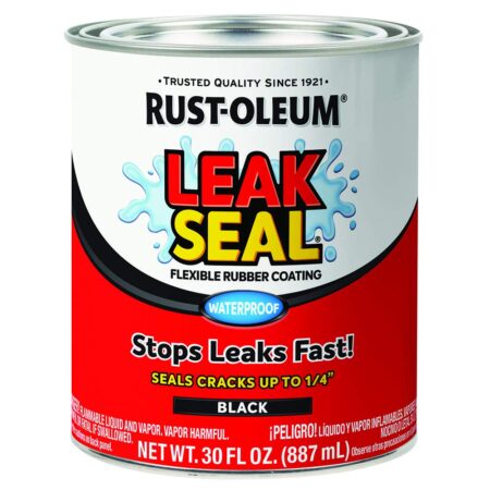 Rust-Oleum 271791 LeakSeal Flexible Rubber Coating, 30 oz, Black - Image 2