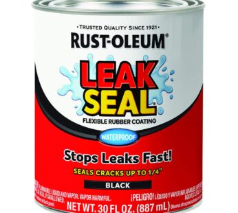 Rust-Oleum 271791 LeakSeal Flexible Rubber Coating, 30 oz, Black