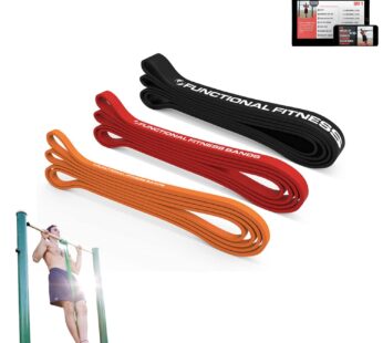 Functional Fitness Pull Up Assist Resistance Bands | Heavy Duty Loop Exercise Bands for Po