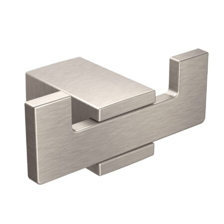 Moen Kyvos Brushed Nickel Double Modern Robe Hook, BP3703BN