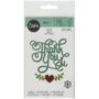 Sizzix, Multi Color, One Size Thinlits Die Set 660370, Thank You Phrase by Jen Long, 3 Pac