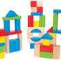 Maple Wood Kids Building Blocks by Hape | Stacking Wooden Block Educational Toy Set for To