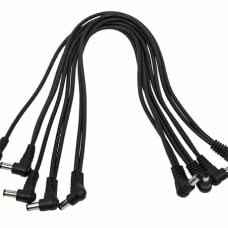 Monoprice 8-Head Multi-Plug Daisy-Chain Cable - 12-Inch, 2.1mm Pins for Guitar Pedal Power - Image 2