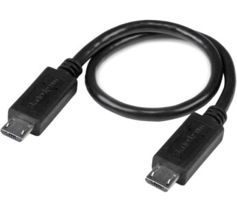 StarTech.com 8in Micro USB to Micro USB Cable – Male to Male – Micro USB OTG Cable for You