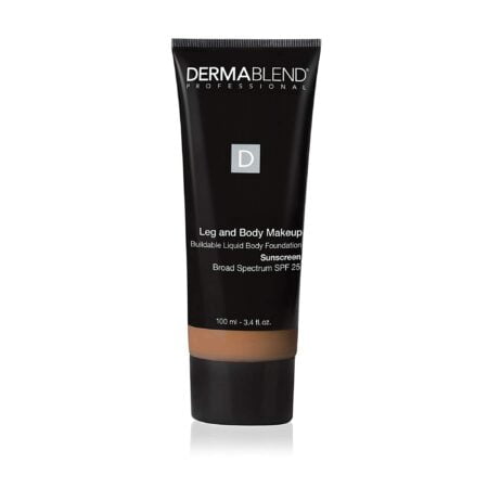 Dermablend Leg and Body Makeup Foundation with SPF 25, 45N Medium Bronze, 3.4 Fl. Oz.