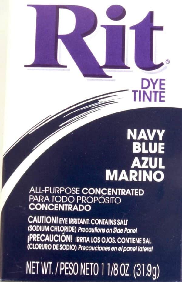 Rit Concentrated Powdered Fabric Dye, Navy Blue 1.13 oz ( Pack of 3)