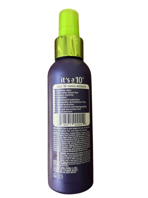 It's A 10 Miracle Shine Spray, 4 Ounce - Image 2