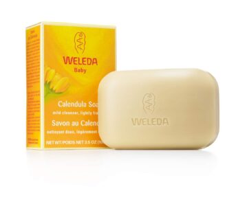 Weleda Calendula Bar Soap, 3.5 Ounce, Plant Rich Cleanser with Calendula and Chamomile