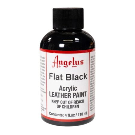 Angelus Acrylic Leather Paint Flat Black 4oz