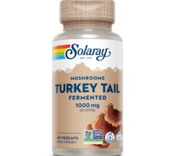 SOLARAY Fermented Turkey Tail Mushroom 500mg | 60 VegCaps