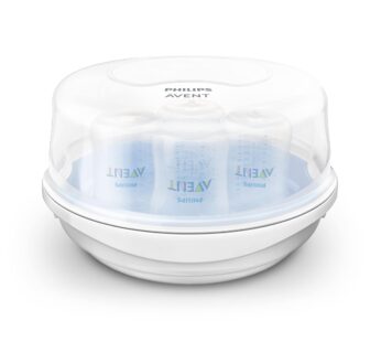 Philips AVENT Microwave Steam Sterilizer for Baby Bottles, Pacifiers, Cups and More, SCF28