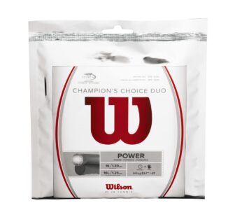 Wilson Champion’s Choice Duo Tennis String – Set, Grey/White