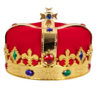 Kangaroo Royal King Gold Crown Perfect for Prom, Halloween, and King & Queen-themed Partie