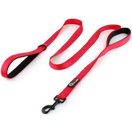 Primal Pet Gear Dog Leash 6ft Long,Traffic Padded Two Handle,Heavy Duty,Reflective Double - Image 2