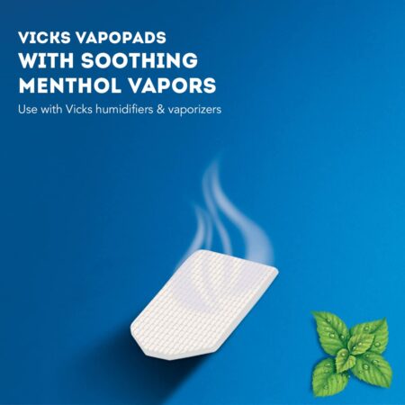 Vicks VapoPads? Soothing Menthol Vapor Pads for Vicks Humidifiers, Vaporizers, Waterless V - Image 6