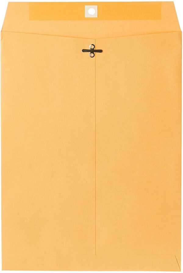 Mead Mailing Envelopes, Clasp Closure, 10" X 13", All-Purpose 24-lb Paper, Brown Kraft Mat - Image 3