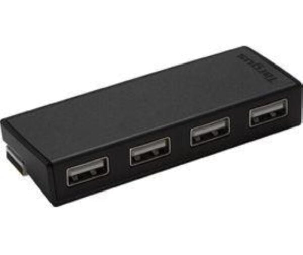 Targus - 4 Port USB-A Hub 2.0 - Compatible with Mac and PC - Sleek, Travel Friendly Laptop