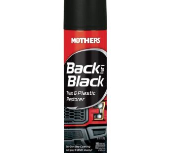 Mothers 06110 Back-to-Black Trim & Plastic Restorer Aerosol, 10 oz.