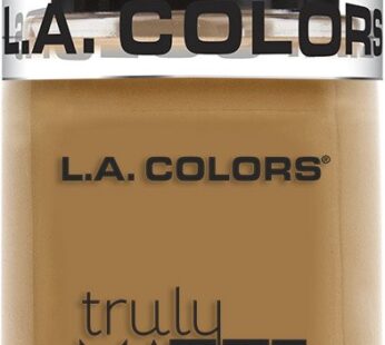 L.A. COLORS Truly Matte Foundation, Deep Tan, 1.35 Fl. Oz.