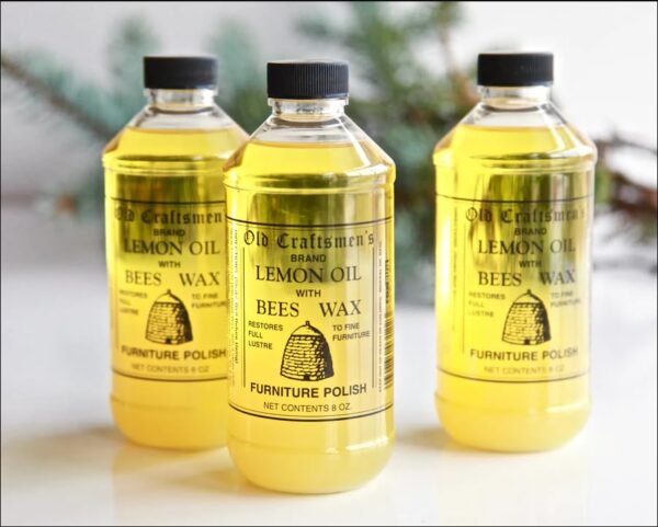 Old Craftsmen's Lemon Oil with Bees Wax Wood Furniture Polish 8oz - Image 2