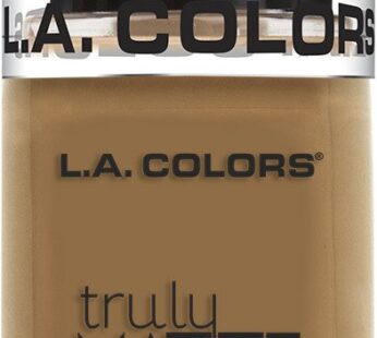 L.A. COLORS Truly Matte Foundation, Warm Caramel, 1.35 Fl. Oz.