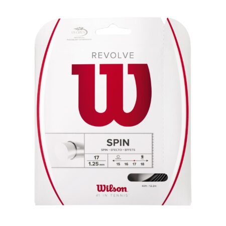 Wilson Revolve 17 Tennis String - Set, Black - Image 2