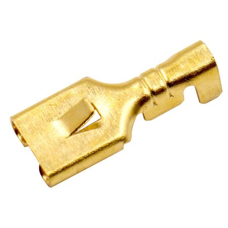 Baomain Female Spade Quick Splice Crimp Terminals 6.3mm Crimp Connector Non Insulated 100 - Image 2