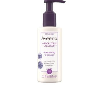 Aveeno Absolutely Ageless Nourishing Daily Facial Cleanser, Antioxidant-Rich Blackberry Ex