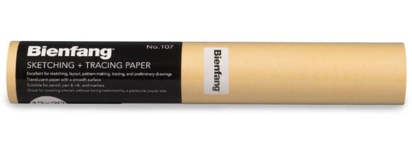 Bienfang Sketching & Tracing Paper Roll, Canary Yellow, 12 Inches x 20 Yards - for Drawing