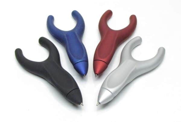 Penagain Ergosof, Ballpoint Pen, Set of 4 Colors: Black, Silver, Red and Blue (Individuall