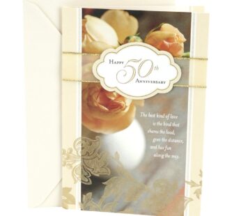 Hallmark 50th Anniversary Card (Roses)