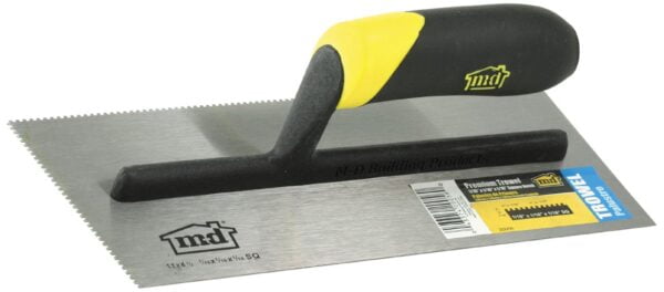 Premium Square Notch Tiling Trowel - MD Building Products 20056