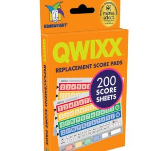 Gamewright Qwixx, Replacement Score Cards Action Game Multi-colored 1 Pack