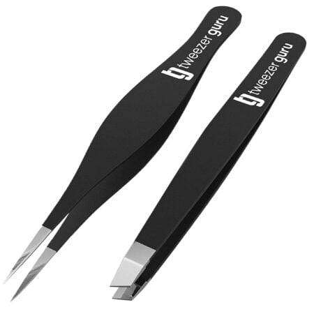 Tweezer Guru Ingrown Hair Tweezers - Pointed Precision Tweezers for Eyebrows & Ingrown Hai