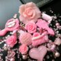 Beading Station 12 Pc Flat Back 3D Rose Cabochons Decorations ~ Jewelry Making DIY Kit/Pac