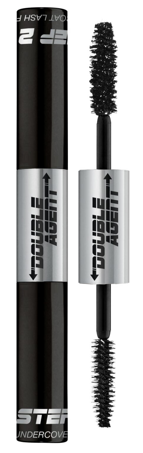 Palladio Double Agent Lash Extender Undercover Fiber Booster Mascara, dual lash system, in