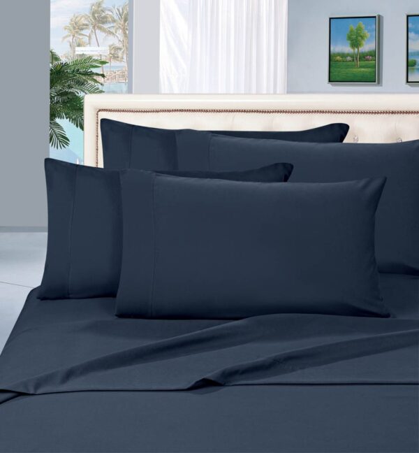 Elegant Comfort 1500 Thread Count Egyptian Quality 6 Piece Wrinkle Free and Fade Resistant