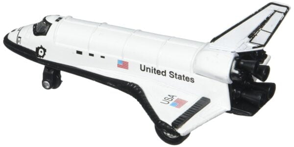 Rhode Island Novelty 5 Inch Diecast Pullback Space Shuttle, One Space Shuttle - Image 2