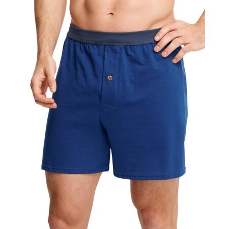 Hanes mens Tagless Knit With Comfortsoft Waistband - Multiple Packs Available boxer shorts